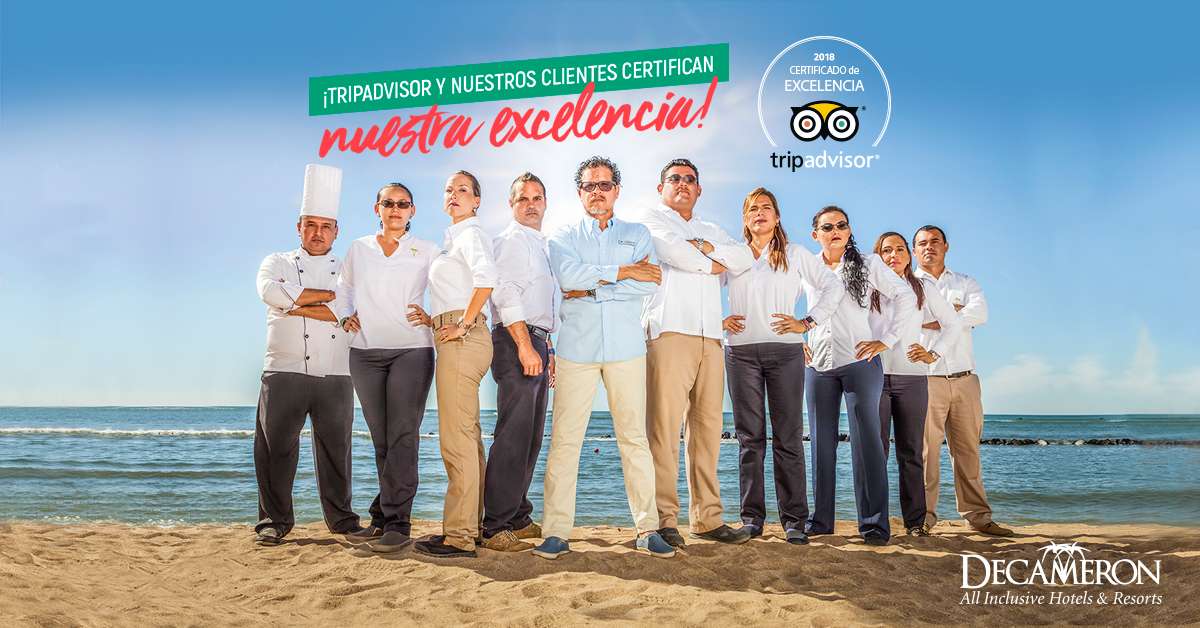 Certificado de excelencia con TripAdvisor - Decameron #LoMerecesTodo