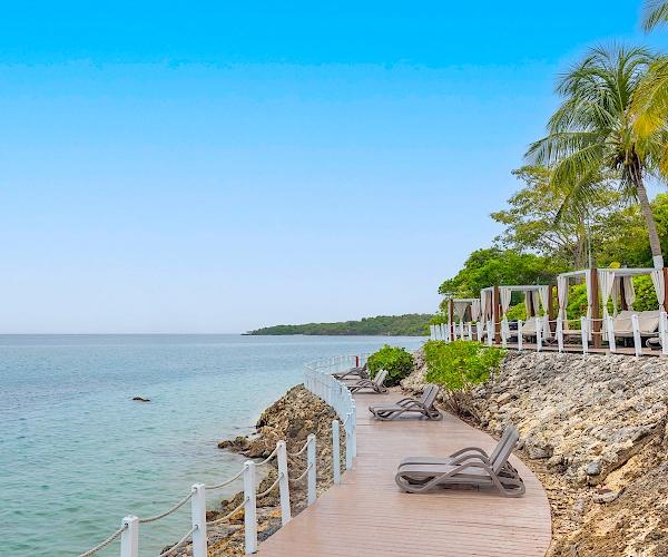 Una playa tranquila rodeada de naturaleza Decameron Barú Cartagena Una playa tranquila rodeada de naturaleza Decameron Barú Cartagena