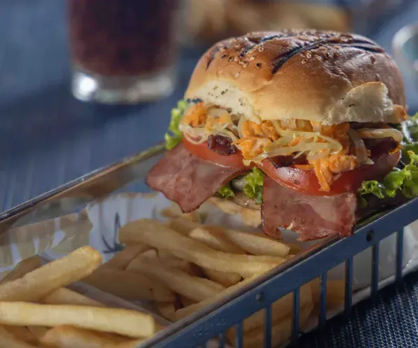 Decameron all inclusive burgers and grill dining resorts Decameron all inclusive dining with gourmet burgers, bacon, fries and casual restaurant experience
